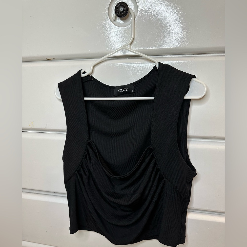 Black crop top